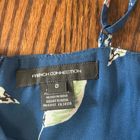Blue Floral French Connection Mini Dress - Picture 4 of 4